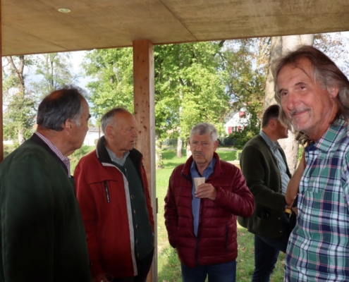 12. Auch der Obmann des Kirchenchores Bad Radkersburg (Mitte) gibt uns die Ehre seines Besuches.